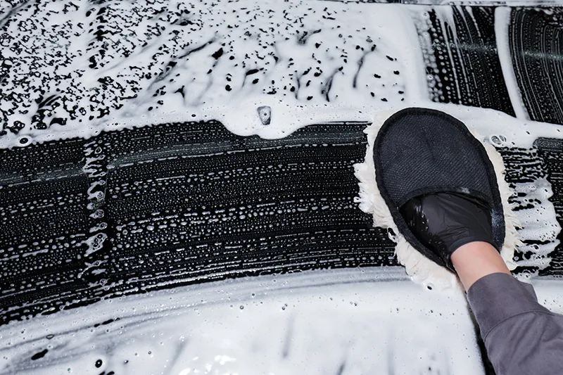 Selection of automobile cleaning products