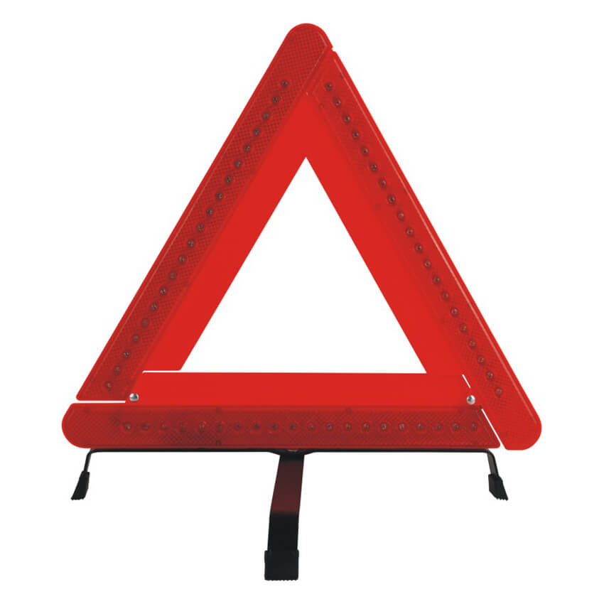 41cm Reflective Car Warning Triangle with LED Light