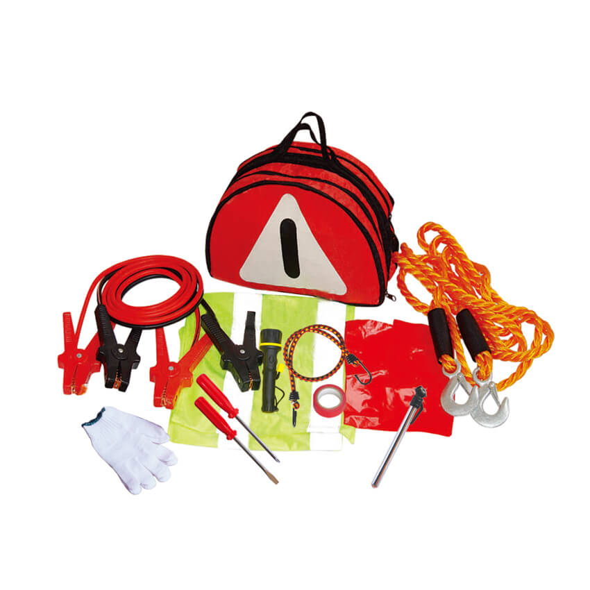 Aid Kit Car/Truck Roadside Emergency Tool Kit Bag with Safety Tools and Accessories Whole